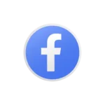 Icona blu con la lettera F di Facebook